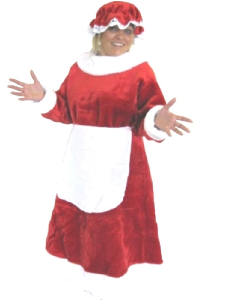 Costume Santa Mrs Professional Plush 3 P