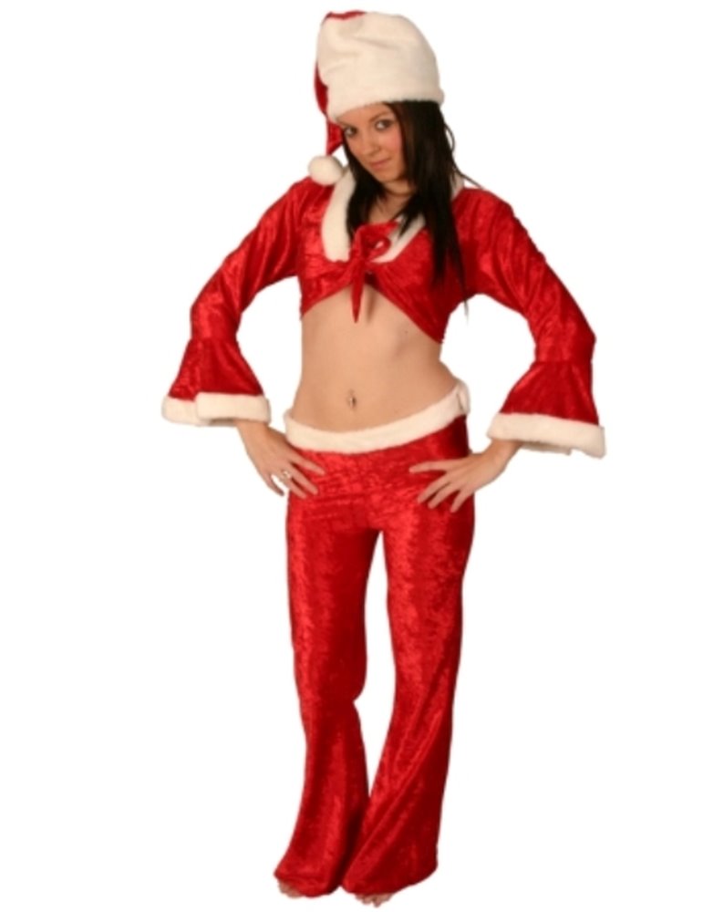 Costume Santa Miss Velvet Trouser Suit