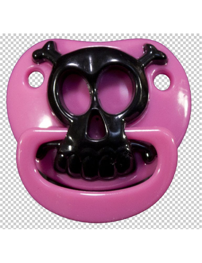 Pacifier Billy Bob Pirate Pink & Skull