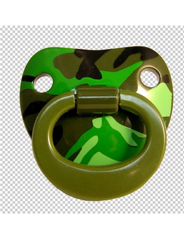 Pacifier Billy Bob Green Camo with Ring