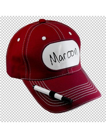 Cap Billy Bob Billboard Maroon with Pen