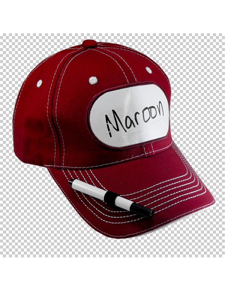 Cap Billy Bob Billboard Maroon with Pen