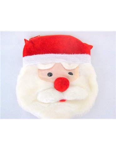 Santa Bag with Face Zipped long strap