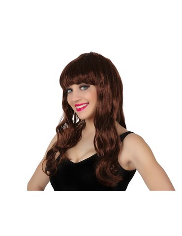 Hair - Wig Long with Fringe Chestnut