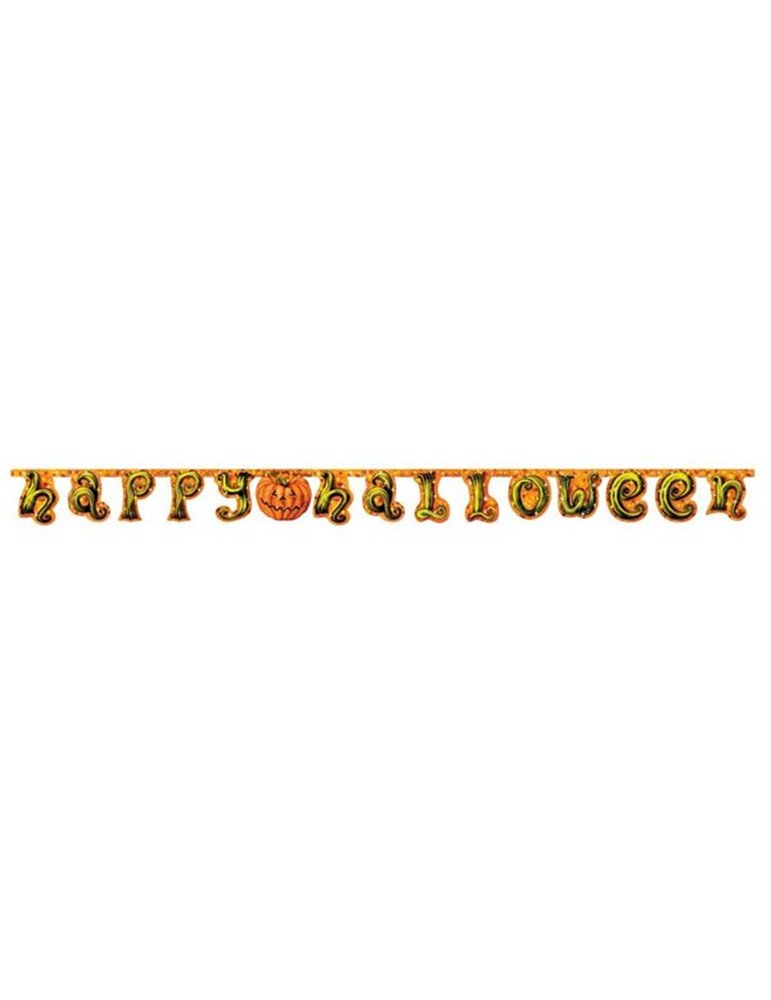 Bunting Halloween  Pumpkin Letter Banner