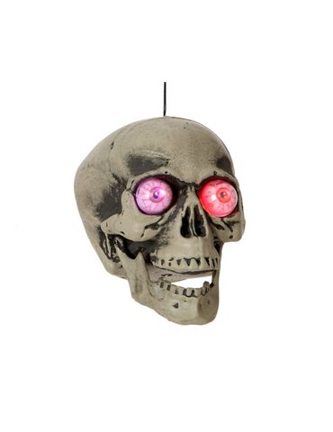 Decorative Skull Prop with Lights