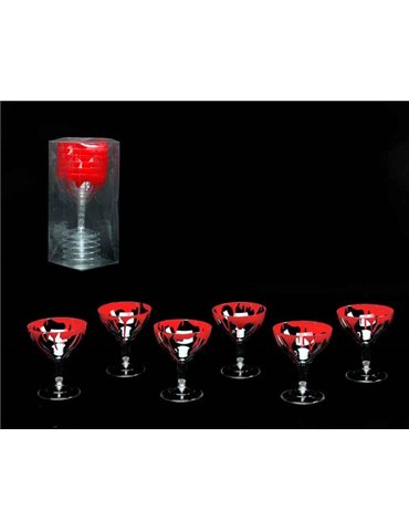 Halloween Glasses Bloody 6s 21x9cm PVC B