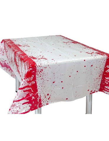 Decoration Table Cover Bloody on White