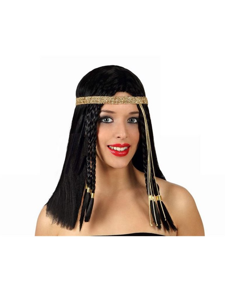 Hair - Wig Egyptian Lady Black - Gold Ac