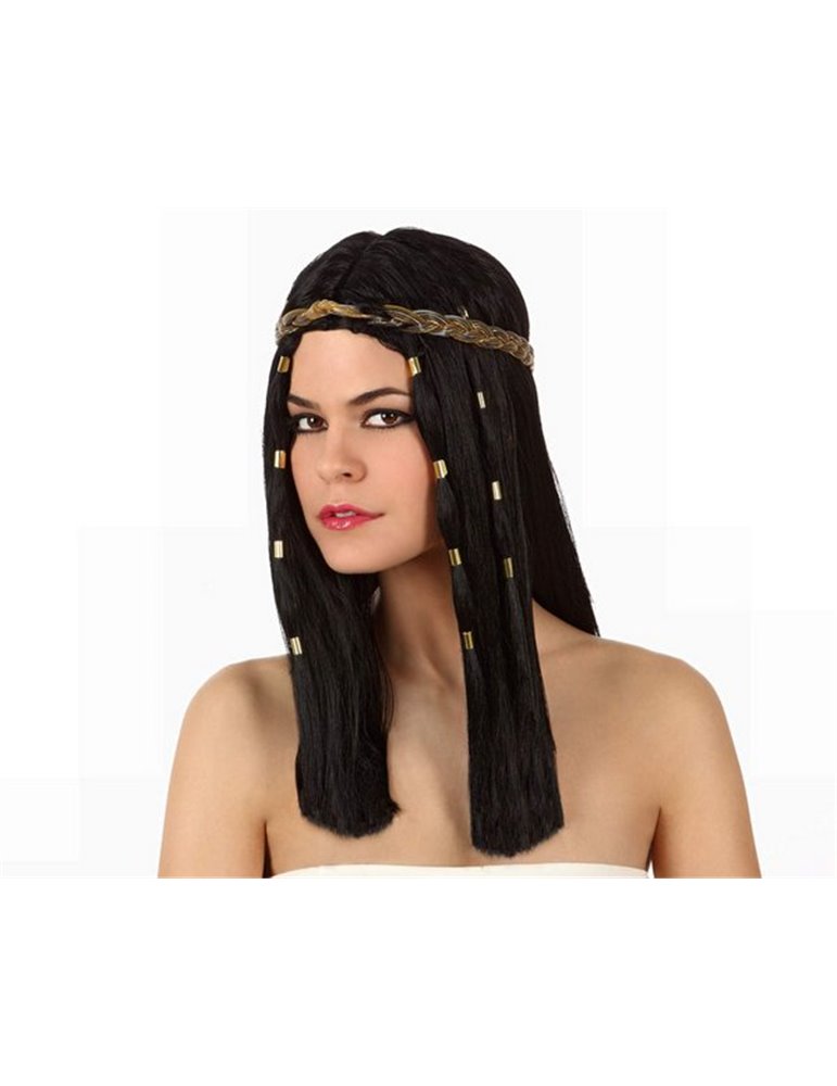 Hair - Wig Egyptian Lady Black - Gold Ac