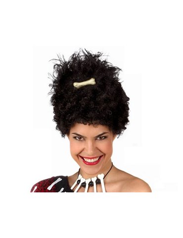 Hair - Wig Afro with Bone Black