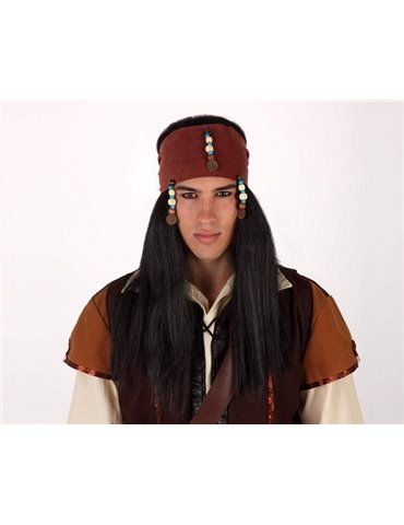 Hair - Wig Pirate Long Brown