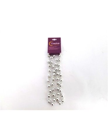 Party Accessory Necklace Facetted Silver