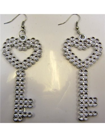 Party Accessory Earrings Pair of Key