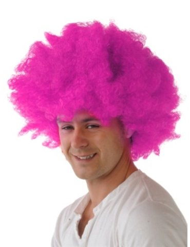 Hair - Wig Afro Pink