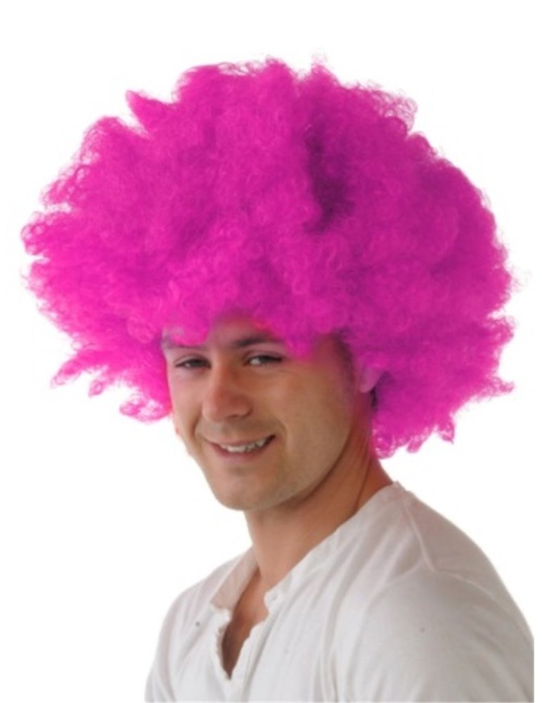 Hair - Wig Afro Pink