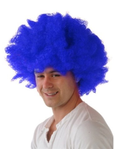 Hair - Wig Afro Blue