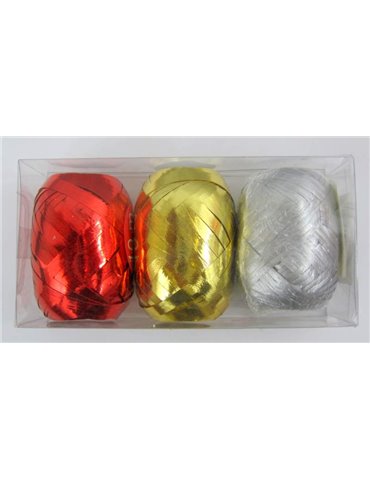 Gift Ribbon Cops 3 Asstd in Acetate Bo