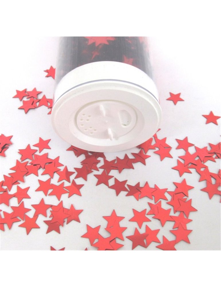 Confetti Sparkling Stars Red 100g