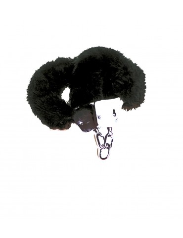 FURRY HANDCUFFS - BLACK