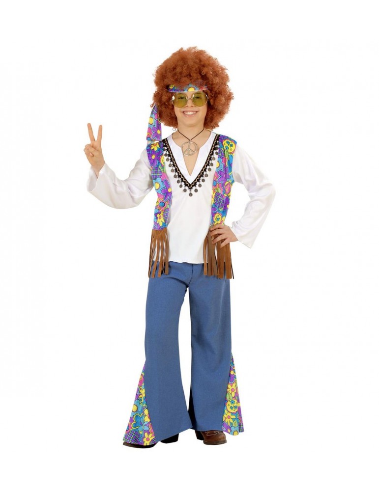 WOODSTOCK HIPPIE BOY (shirt w/vest pants headband) Childrens