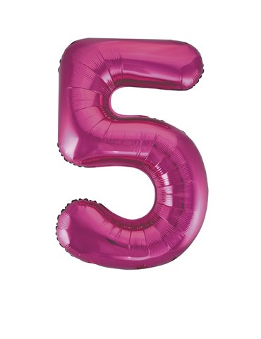 34" PKG PINK GLITZ FOIL BALLOON-5