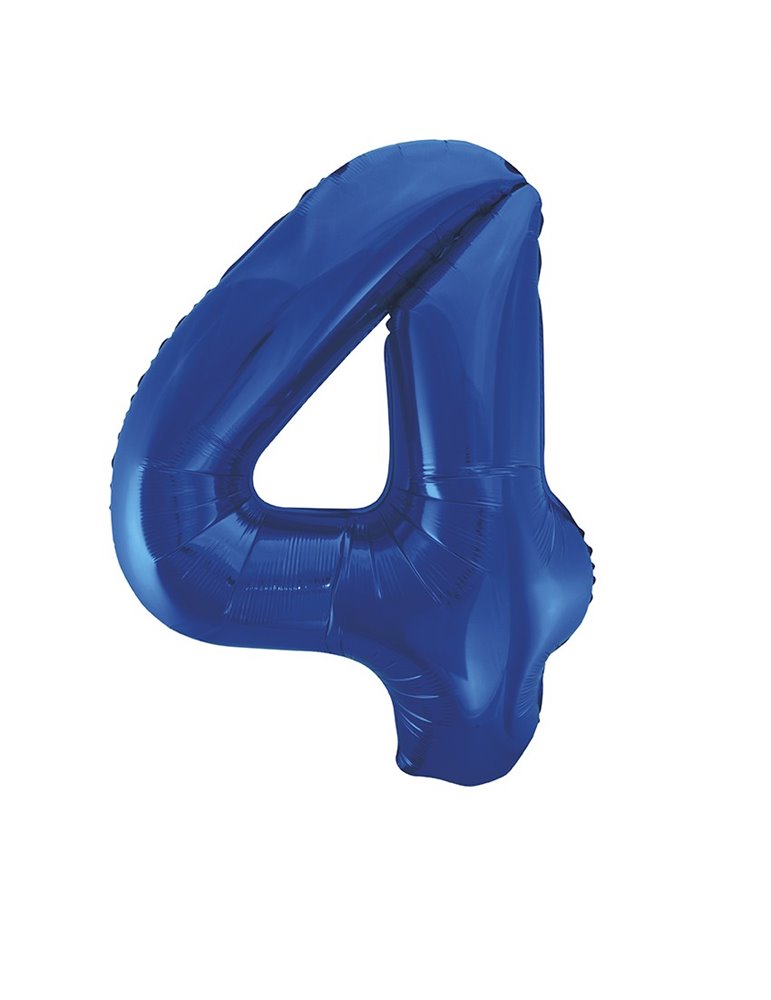 34" PKG BLUE GLITZ FOIL BALLOON-4