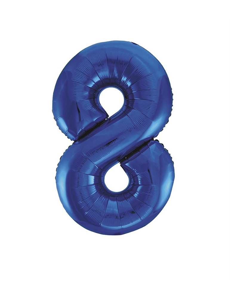 34" PKG BLUE GLITZ FOIL BALLOON-8