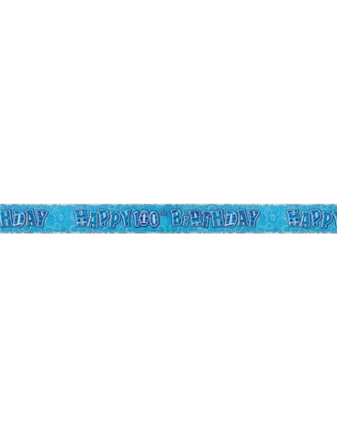 BLUE GLITZ 100 PRISM BANNER-9FT