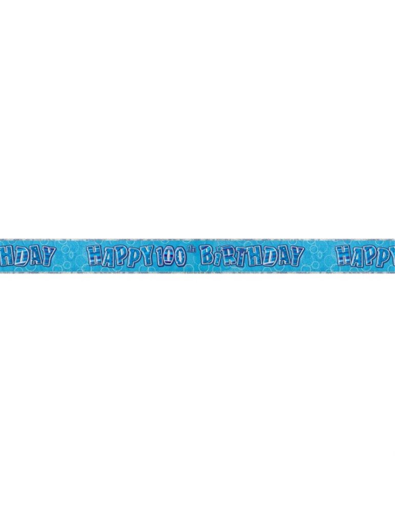 BLUE GLITZ 100 PRISM BANNER-9FT