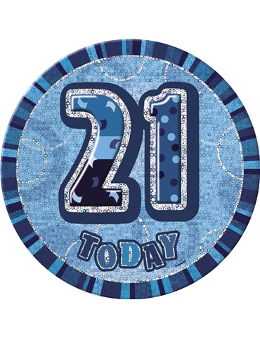 BLUE GLITZ 6'' BADGE- 21