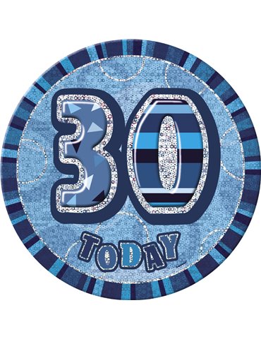 BLUE GLITZ 6'' BADGE- 30