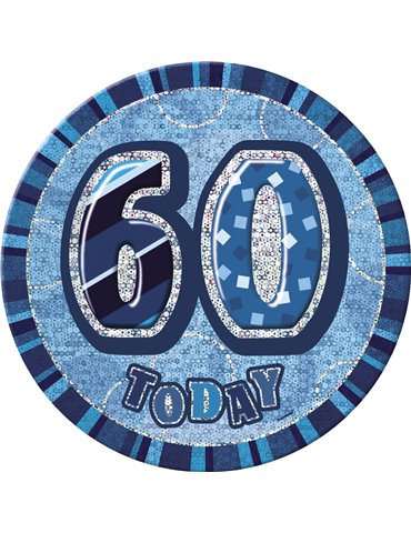 BLUE GLITZ 6'' BADGE- 60