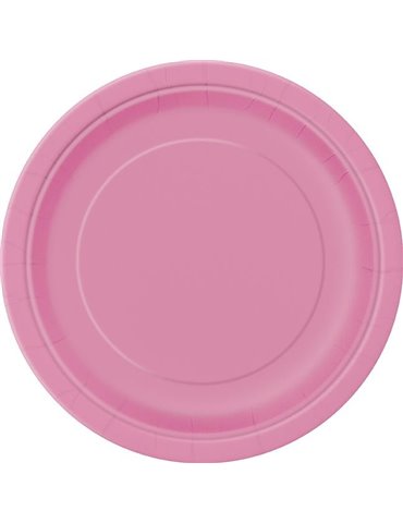 16 HOT PINK 9" PLATES