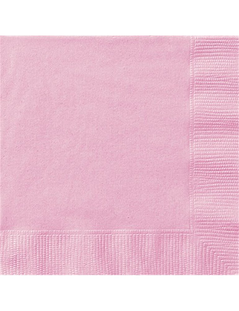 20 LOVELY PINK LUNCH NAPKINS