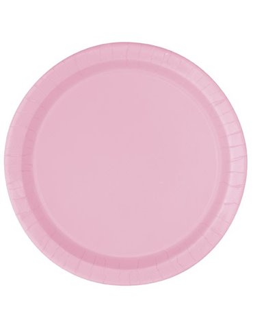 20 LOVELY PINK 7" PLATES