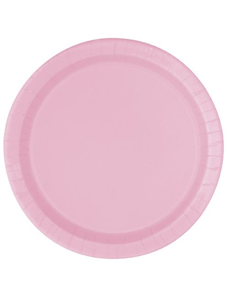 20 LOVELY PINK 7" PLATES