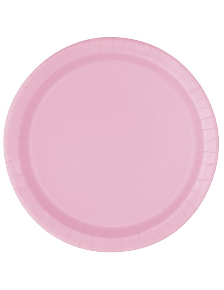 16 LOVELY PINK 9" PLATES