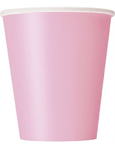 14 LOVELY PINK 9OZ CUPS