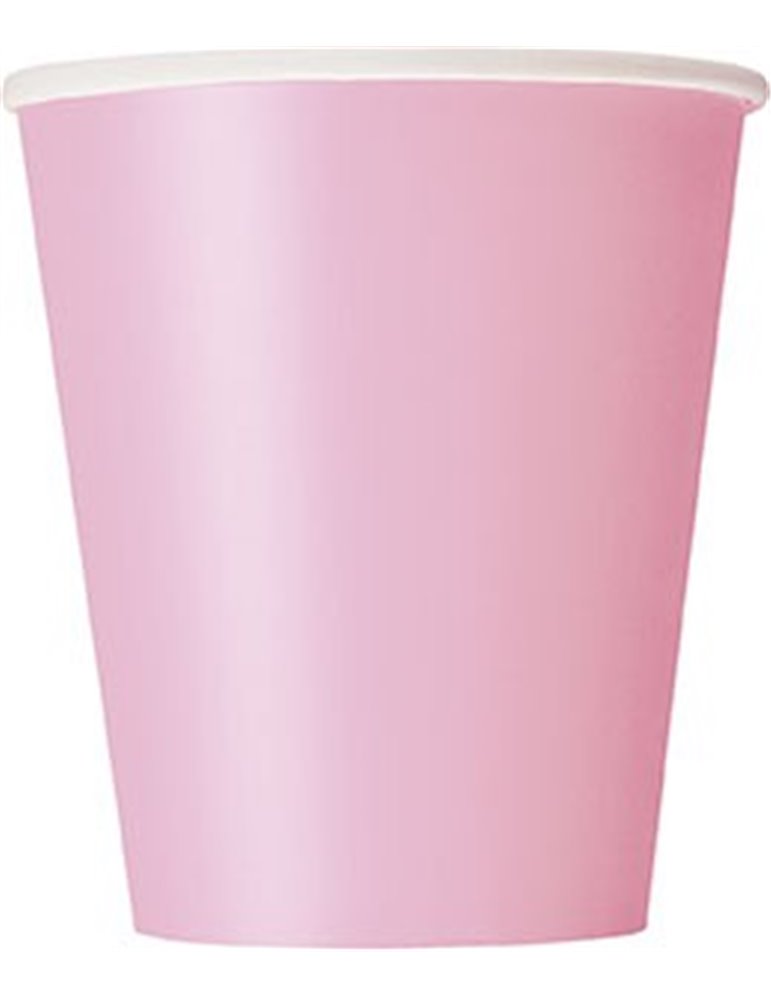 14 LOVELY PINK 9OZ CUPS