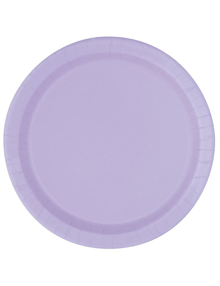 16 LAVENDER 9" PLATES