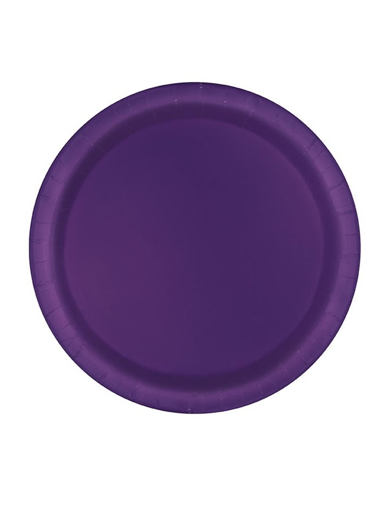 16 DEEP PURPLE 9" PLATES