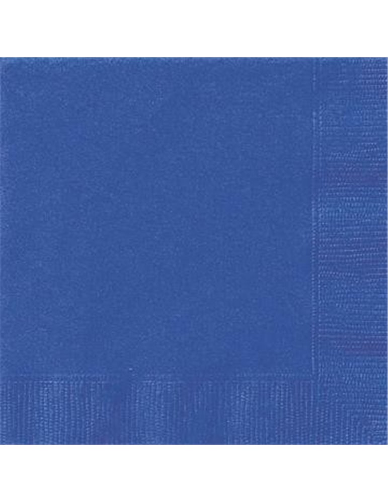 20 ROYAL BLUE LUNCH NAPKINS