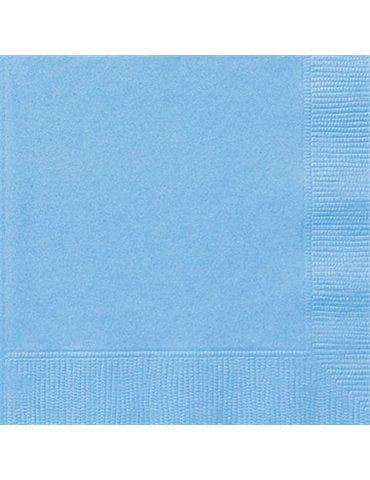 20 POWDER BLUE LUNCH NAPKINS