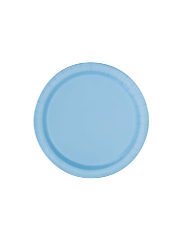 16 POWDER BLUE 9" PLATES