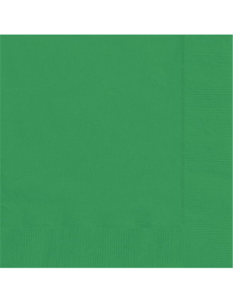 20 EMERALD GREEN LUNCH NAPKINS