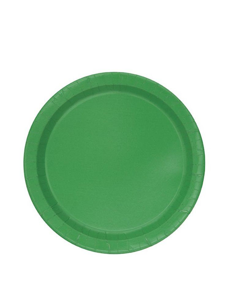 20 EMERALD GREEN 7" PLATES