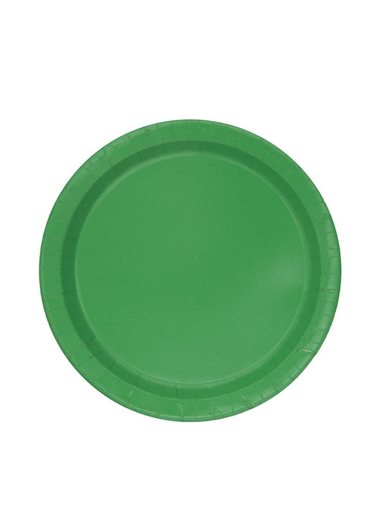 16 EMERALD GREEN 9" PLATES