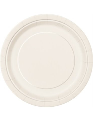 20 IVORY 7" PLATES