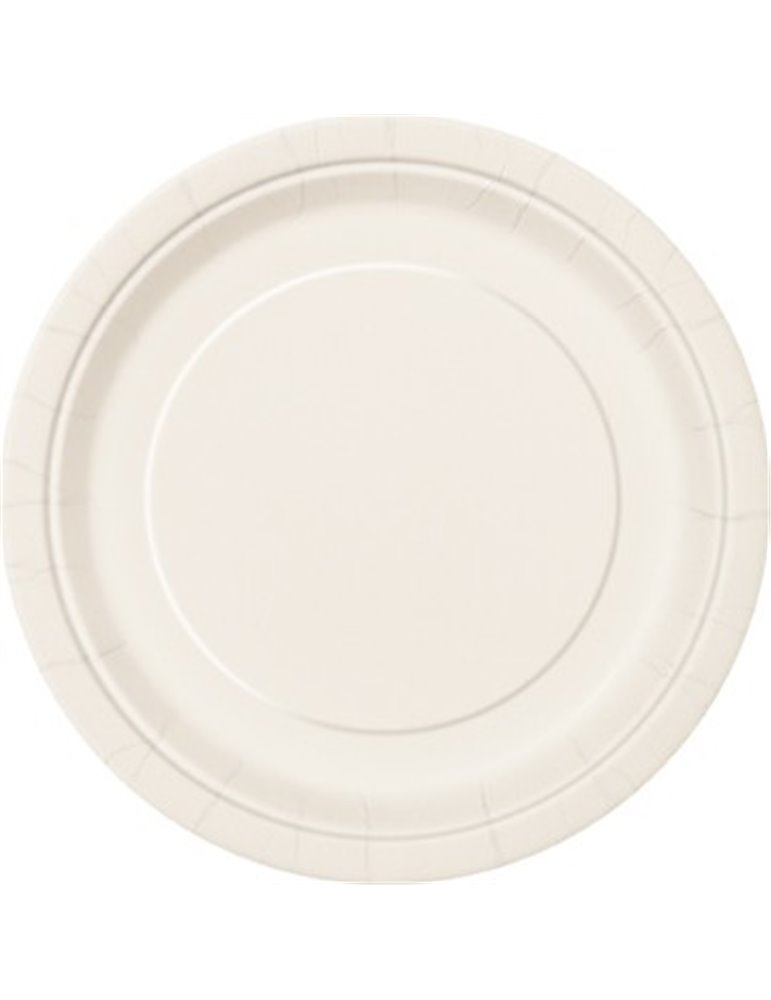 20 IVORY 7" PLATES